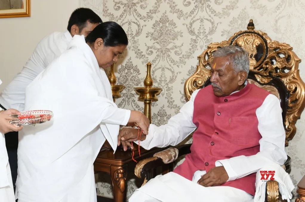 Brahma Kumaris tie Rakhi to Bihar Governor Phagu Chauhan
