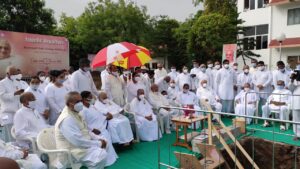 Foundation stone ceremony of Avyakt Lok